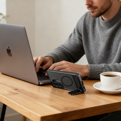 Etui MagSafe dla Samsung Galaxy S26 Plus S947, Tech-Protect, Magrack, Matowe Czarne