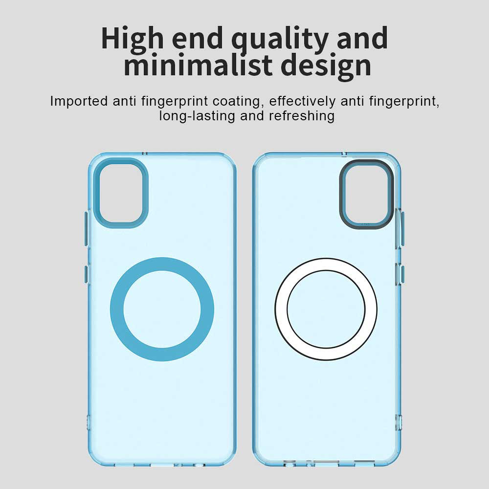 Etui MagSafe do Samsung Galaxy A05 A055, Techsuit, CandyCase, Niebieskie