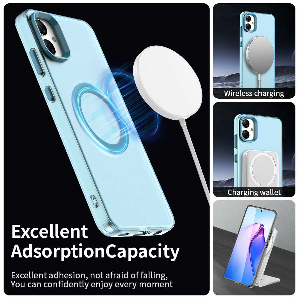 Etui MagSafe do Samsung Galaxy A05 A055, Techsuit, CandyCase, Niebieskie