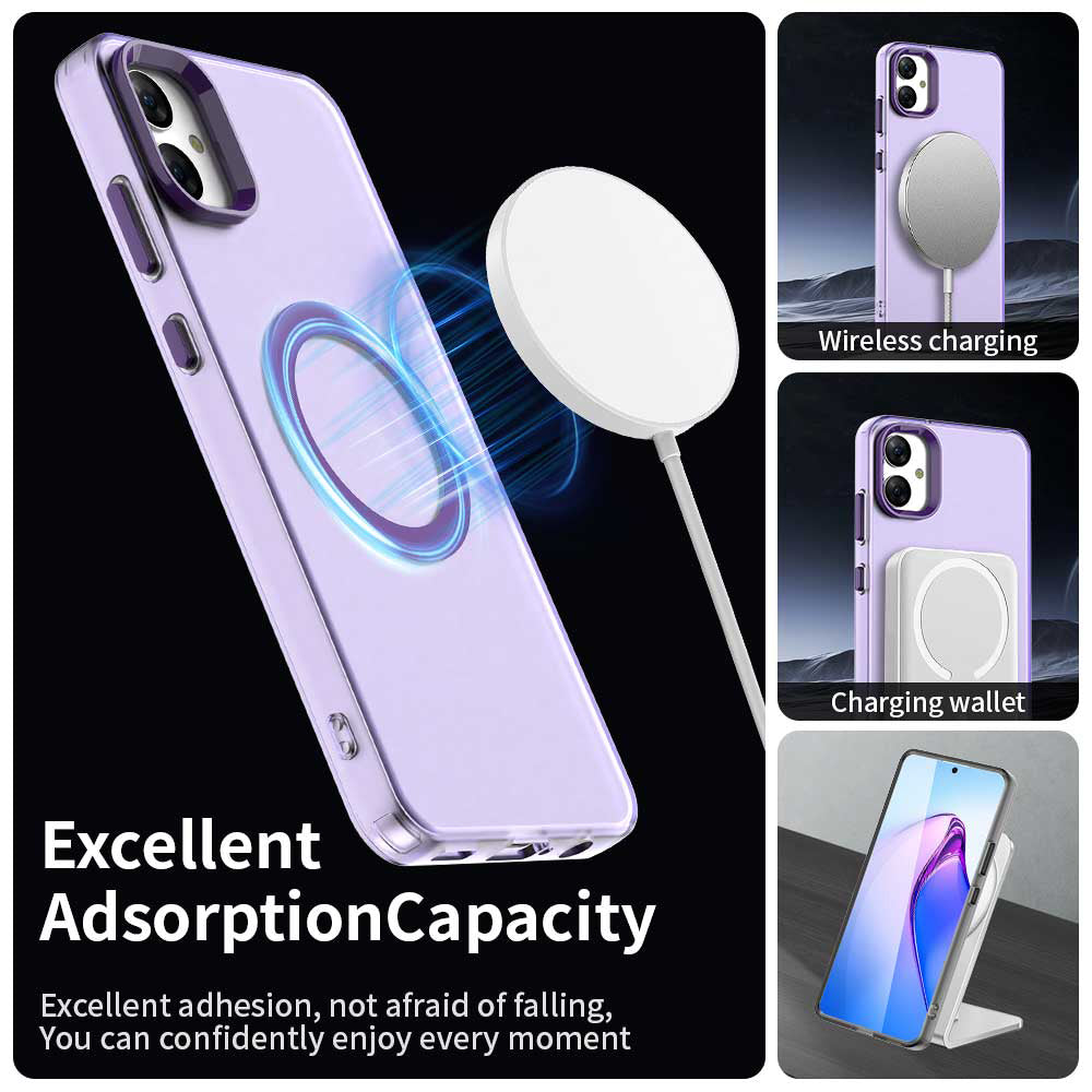 Etui MagSafe do Samsung Galaxy A05 A055, Techsuit, CandyCase, Fioletowy