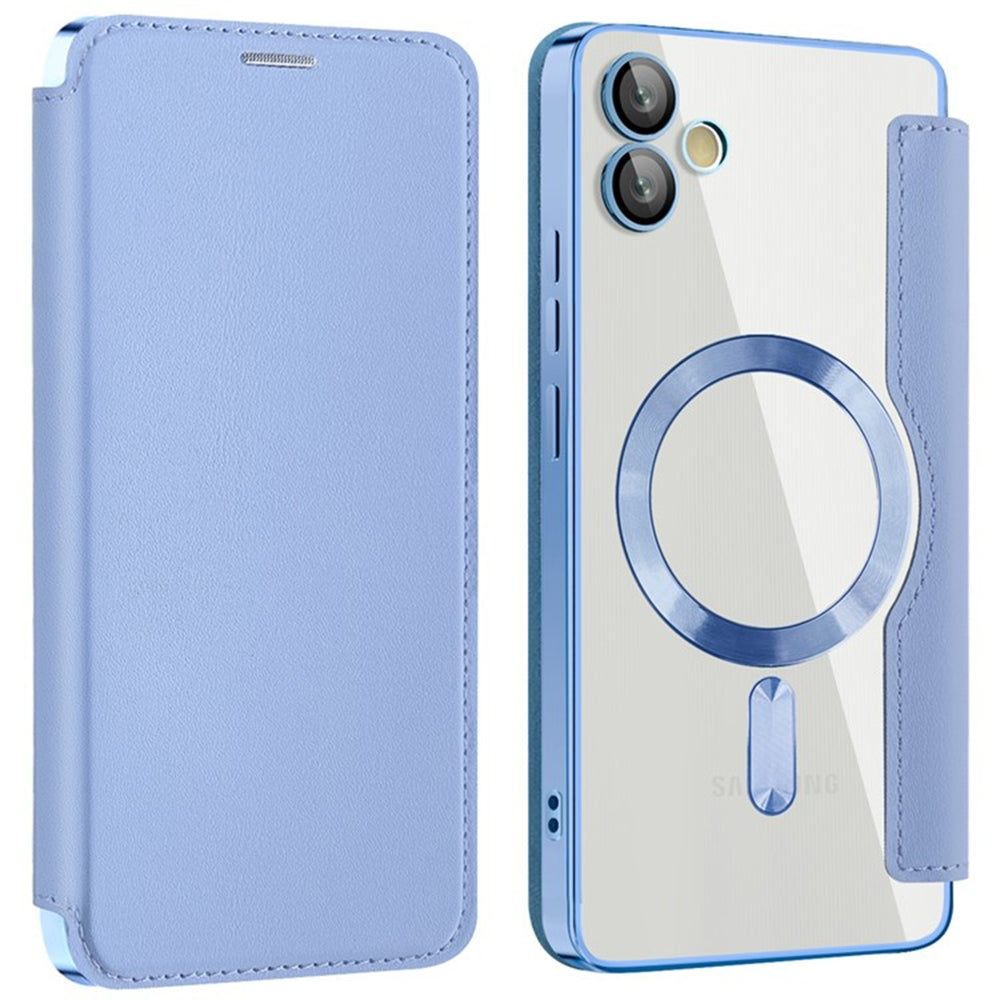 Etui MagSafe do Samsung Galaxy A05 A055, Techsuit, SmartMag Book, Niebieski