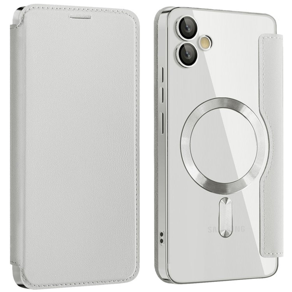 Etui MagSafe do Samsung Galaxy A05 A055, Techsuit, SmartMag Book, Szary