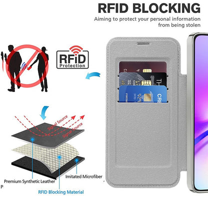 Etui MagSafe do Samsung Galaxy A05 A055, Techsuit, SmartMag Book, Szary