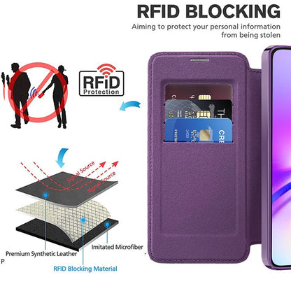 Etui MagSafe do Samsung Galaxy A05 A055, Techsuit, SmartMag Book, Fioletowy