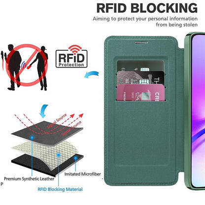 Etui MagSafe do Samsung Galaxy A05 A055, Techsuit, SmartMag Book, Zielony