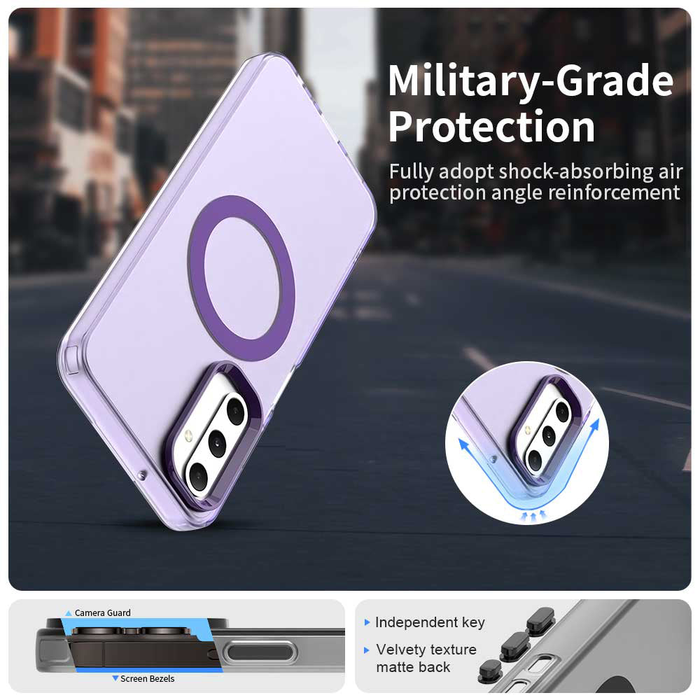 Etui MagSafe do Samsung Galaxy A05s A057, Techsuit, CandyCase, Fioletowy