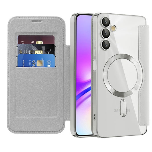 Etui MagSafe do Samsung Galaxy A05s A057, Techsuit, SmartMag Book, Szary