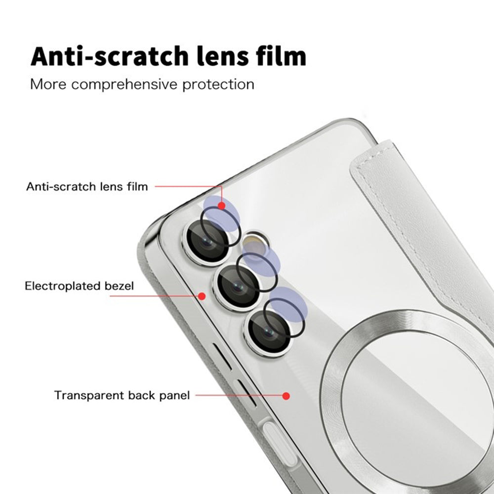 MagSafe Case for Samsung Galaxy A05s A057, Techsuit, SmartMag Book, Gray
