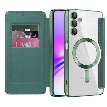 MagSafe Case for Samsung Galaxy A05s A057, Techsuit, SmartMag Book, Green