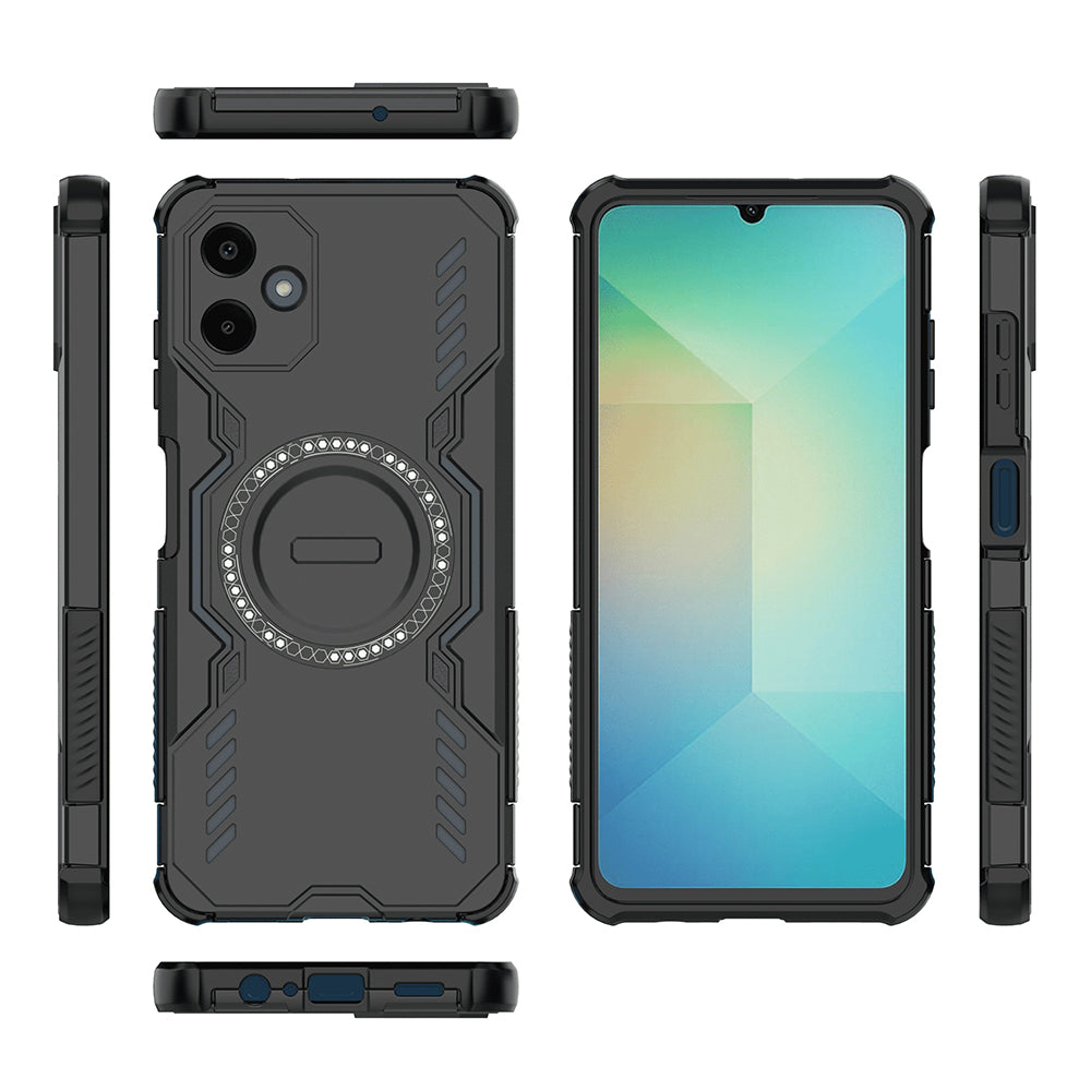 MagSafe Case for Samsung Galaxy A06 A065, Techsuit, ArmorMag, Black