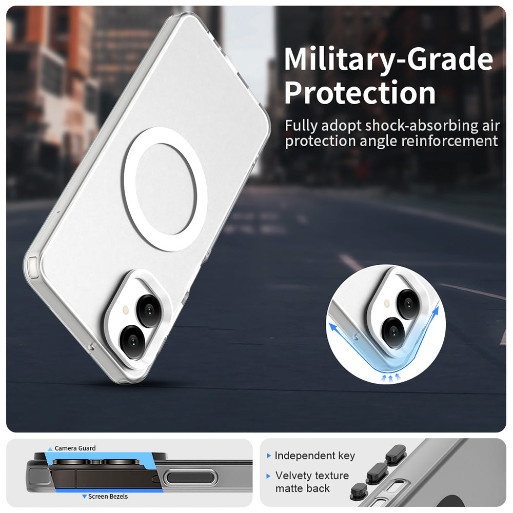 Etui MagSafe do Samsung Galaxy A06 A065, Techsuit, CandyCase, Białe