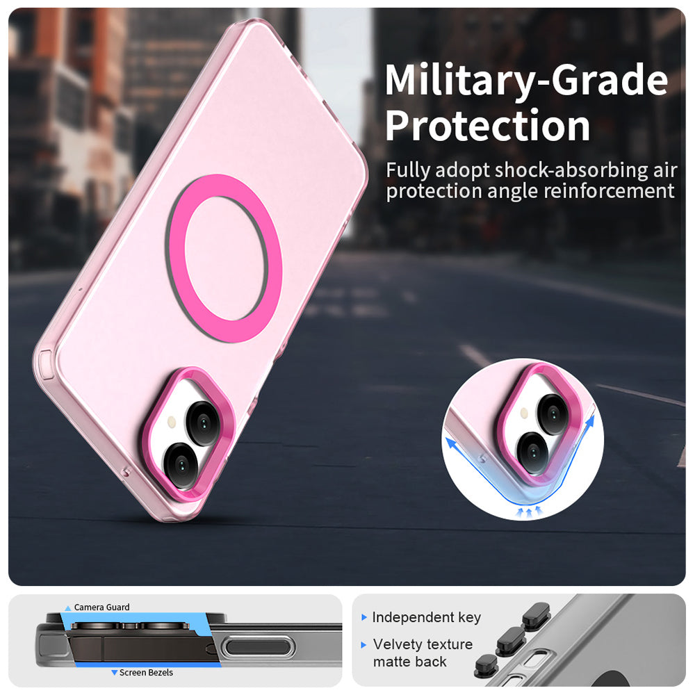 Etui MagSafe do Samsung Galaxy A06 A065, Techsuit, CandyCase, Różowe