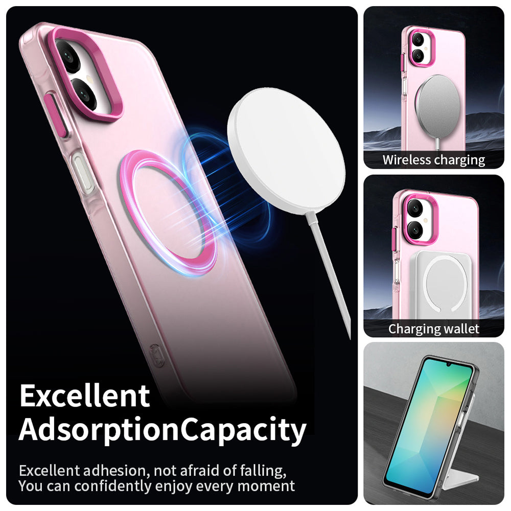 Etui MagSafe do Samsung Galaxy A06 A065, Techsuit, CandyCase, Różowe
