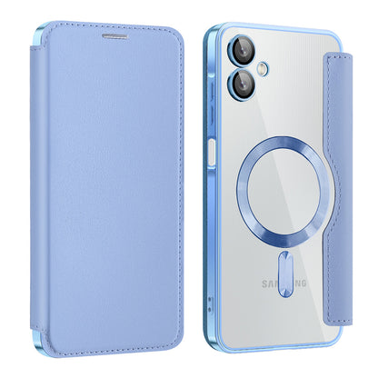 MagSafe Case for Samsung Galaxy A06 A065, Techsuit, SmartMag Book, Blue