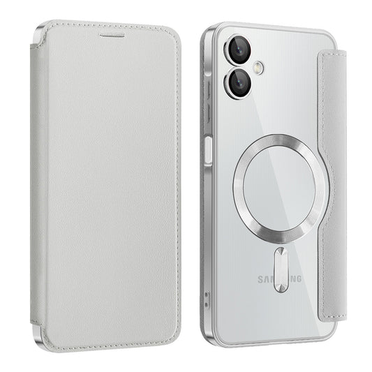 Etui MagSafe do Samsung Galaxy A06 A065, Techsuit, SmartMag Book, Szary