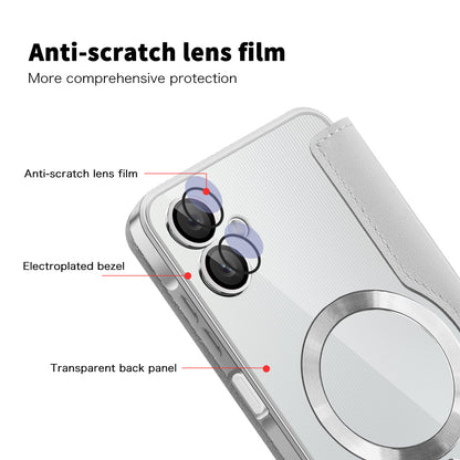 MagSafe Case for Samsung Galaxy A06 A065, Techsuit, SmartMag Book, Gray