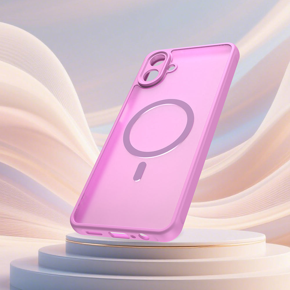 Etui MagSafe dla Samsung Galaxy A07 4G A075, Techsuit, HaloFrost II, Różowy