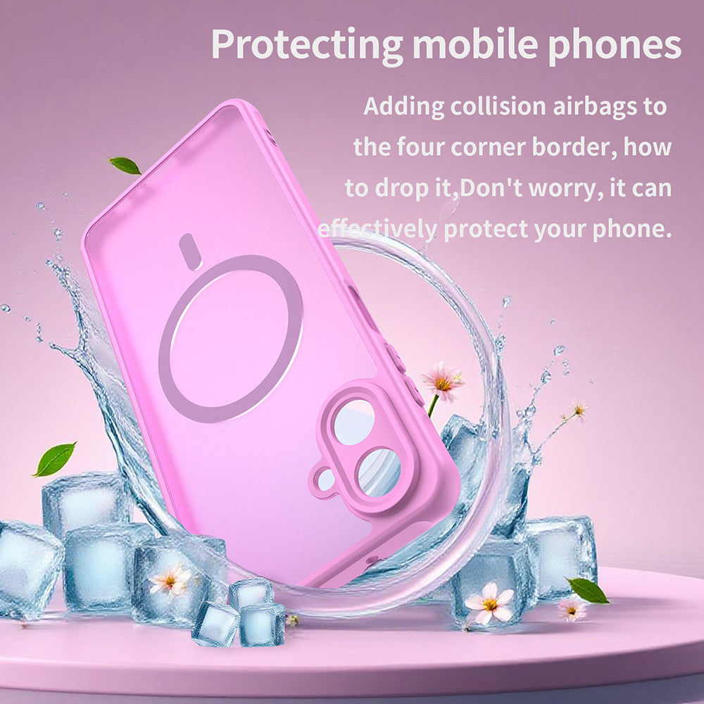 Etui MagSafe dla Samsung Galaxy A07 4G A075, Techsuit, HaloFrost II, Różowy