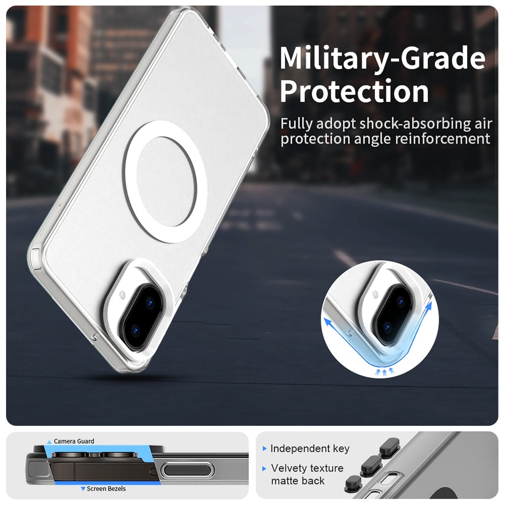 Etui MagSafe do Samsung Galaxy A07 4G A075, Techsuit, CandyCase, Białe