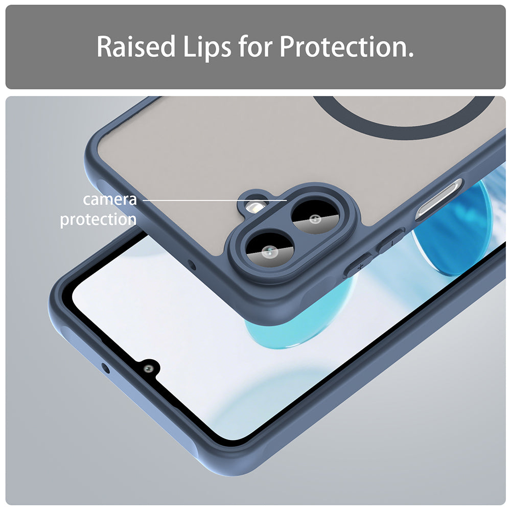Etui MagSafe do Samsung Galaxy A07 4G A075, Techsuit, HaloFrost II, Granatowy