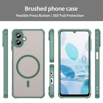 Etui MagSafe do Samsung Galaxy A07 4G A075, Techsuit, HaloFrost II, Zielony
