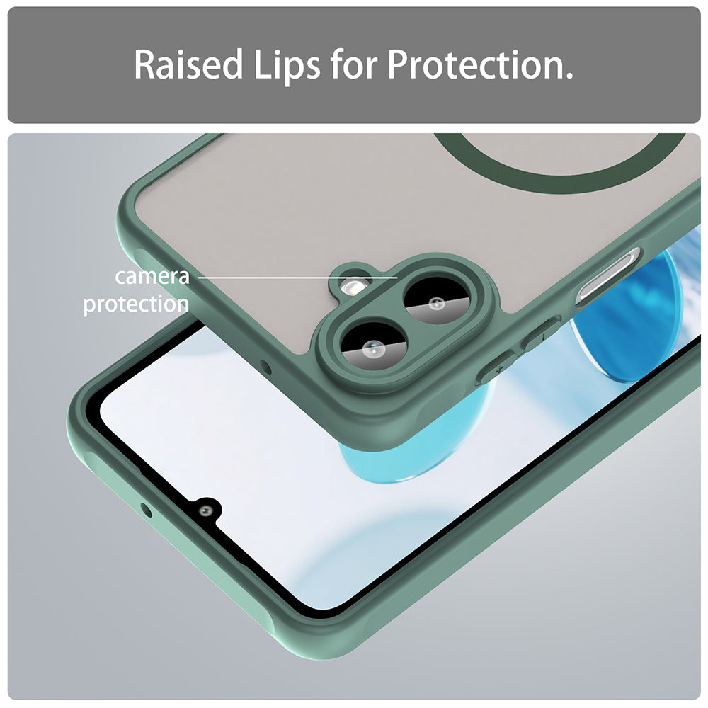Etui MagSafe do Samsung Galaxy A07 4G A075, Techsuit, HaloFrost II, Zielony