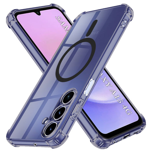 Etui MagSafe do Samsung Galaxy A15 5G A156 / A15 A155, Techsuit, Przezroczyste odporne na wstrząsy, Przydymione