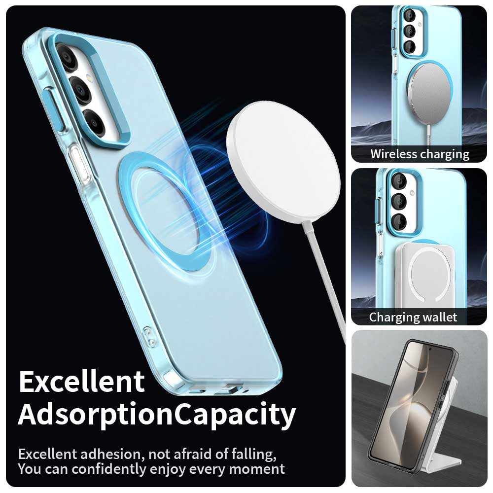 Etui MagSafe do Samsung Galaxy A16 5G A166 / A16 4G A165, Techsuit, CandyCase, Niebieskie