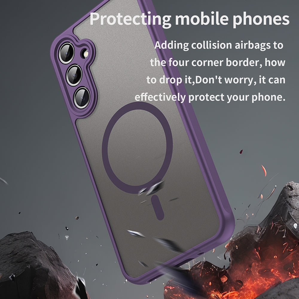 MagSafe Case for Samsung Galaxy A16 5G A166 / A16 4G A165, Techsuit, HaloFrost II, Purple