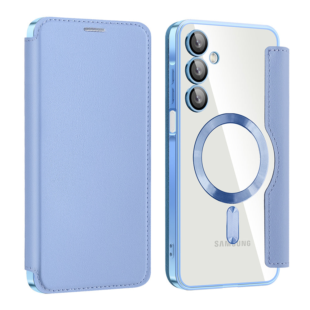 Etui MagSafe do Samsung Galaxy A16 5G A166 / A16 4G A165, Techsuit, SmartMag Book, Bleu