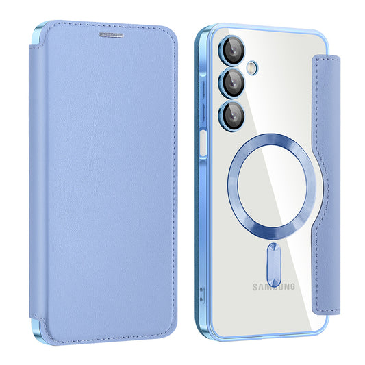 Etui MagSafe do Samsung Galaxy A16 5G A166 / A16 4G A165, Techsuit, SmartMag Book, Bleu
