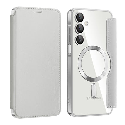 MagSafe Case for Samsung Galaxy A16 5G A166 / A16 4G A165, Techsuit, SmartMag Book, Gray