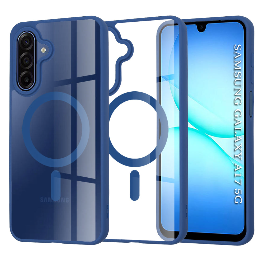 Etui MagSafe do Samsung Galaxy A17 4G / A17 5G, Techsuit, Pro, Niebieskie
