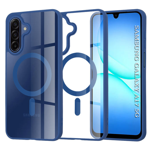 Etui MagSafe do Samsung Galaxy A17 4G / A17 5G, Techsuit, Pro, Niebieskie