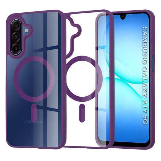 Etui MagSafe do Samsung Galaxy A17 4G / A17 5G, Techsuit, Pro, Fioletowe