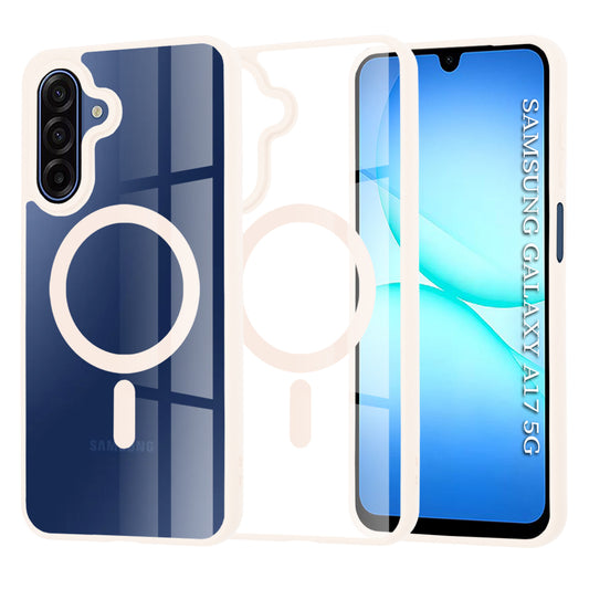 Etui MagSafe do Samsung Galaxy A17 4G / A17 5G, Techsuit, Pro, Różowe