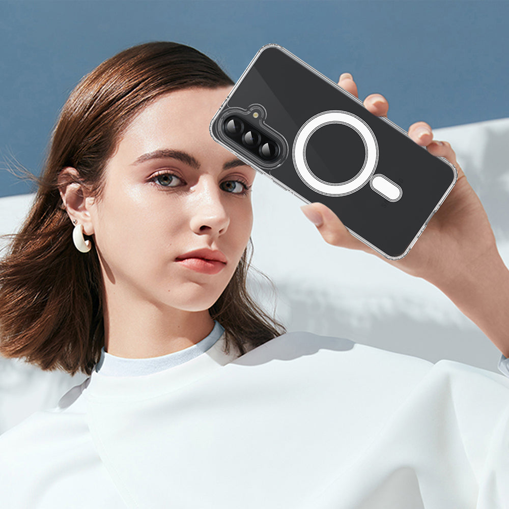 Etui MagSafe dla Samsung Galaxy A17 4G / A17 5G, Techsuit, Pro, Przezroczyste