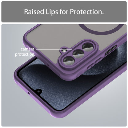 Etui MagSafe do Samsung Galaxy A17 5G, Techsuit, HaloFrost II, Fioletowy