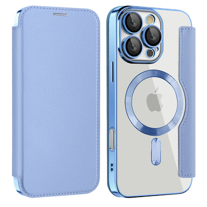 Etui MagSafe do Samsung Galaxy A17 5G, Techsuit, SmartMag Book, Niebieski