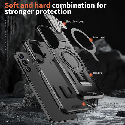 MagSafe Case for Samsung Galaxy A25 A256, Techsuit, CamVault, Black