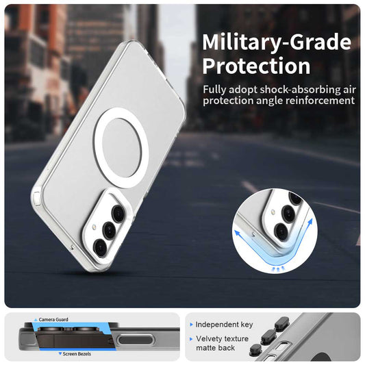 Etui MagSafe do Samsung Galaxy A25 A256, Techsuit, CandyCase, Białe