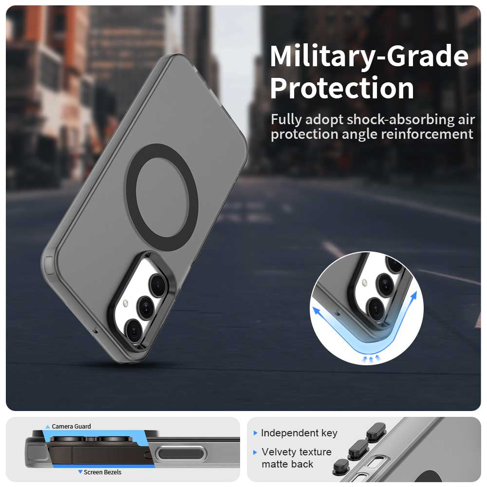 Etui MagSafe do Samsung Galaxy A25 A256, Techsuit, CandyCase, Czarny