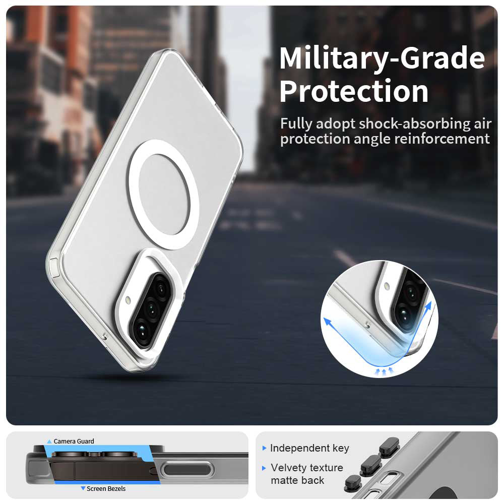 Etui MagSafe do Samsung Galaxy A26 A266, Techsuit, CandyCase, Białe