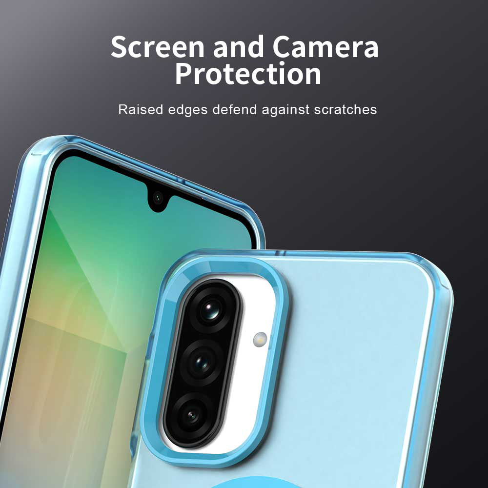 MagSafe Case for Samsung Galaxy A26 A266, Techsuit, CandyCase, Blue