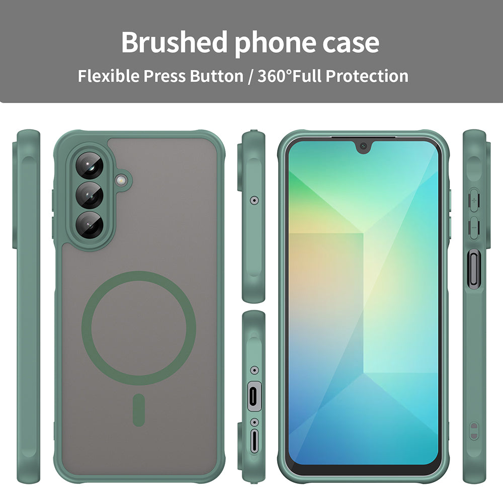 Etui MagSafe do Samsung Galaxy A26 A266, Techsuit, HaloFrost II, Zielony