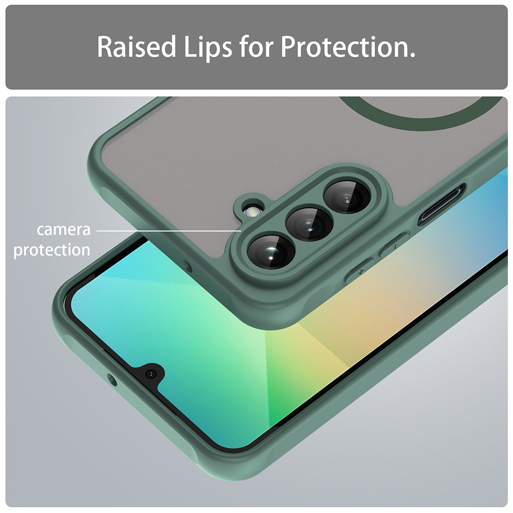 Etui MagSafe do Samsung Galaxy A26 A266, Techsuit, HaloFrost II, Zielony