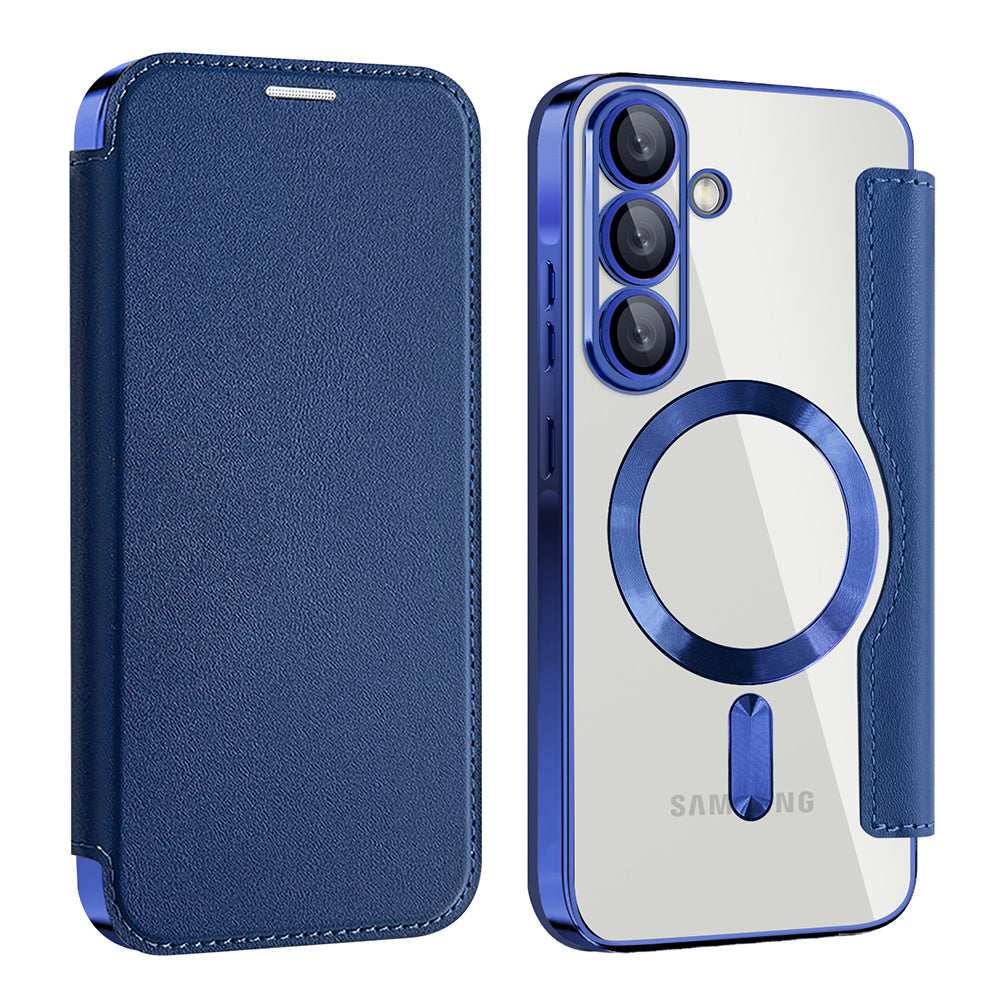Etui MagSafe do Samsung Galaxy A26 A266, Techsuit, SmartMag Book, Niebieskie