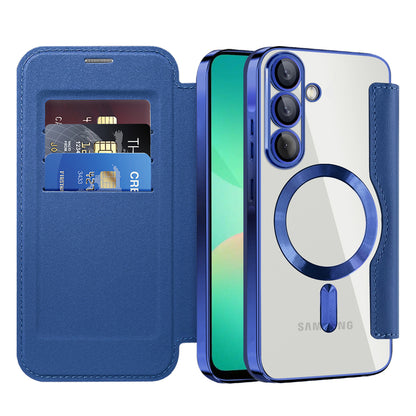 Etui MagSafe do Samsung Galaxy A26 A266, Techsuit, SmartMag Book, Niebieskie