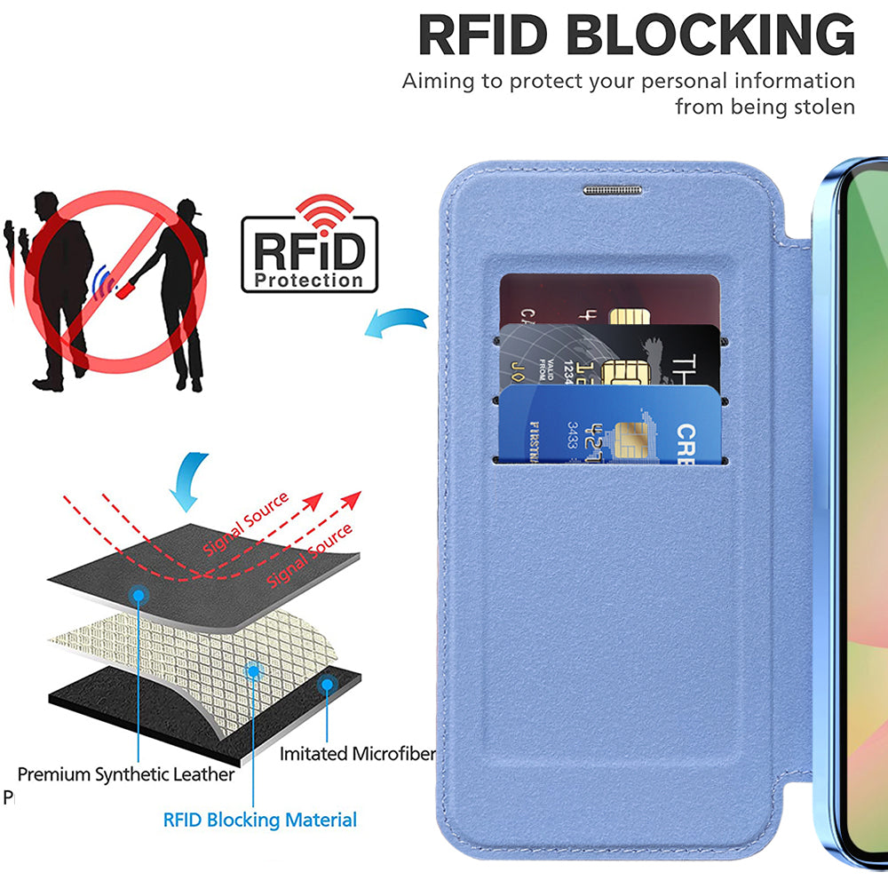 Etui MagSafe do Samsung Galaxy A26 A266, Techsuit, SmartMag Book, Niebieski