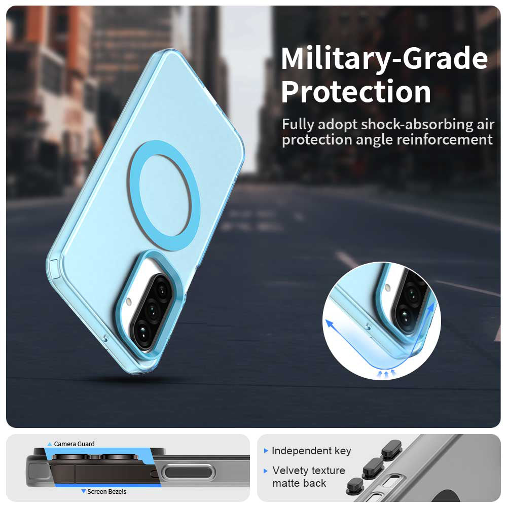 Etui MagSafe do Samsung Galaxy A27 5G, Techsuit, CandyCase, Niebieskie